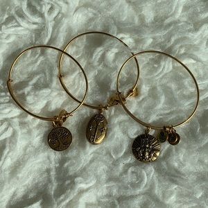 3 Alex & Ani bracelets (sold separately)